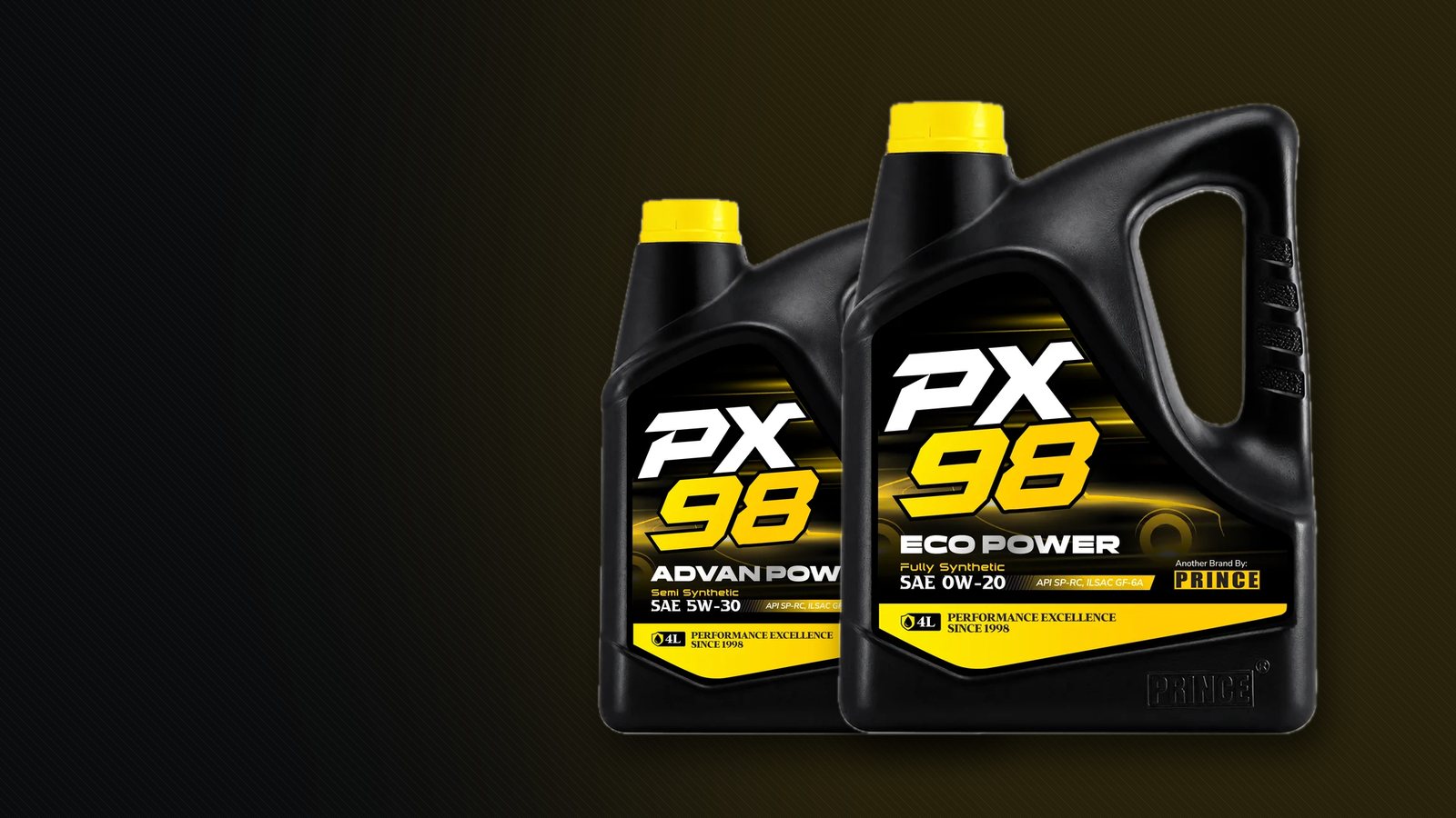 PX98 Advan Power SAE 5W-30 and Eco Power SAE 0W-20