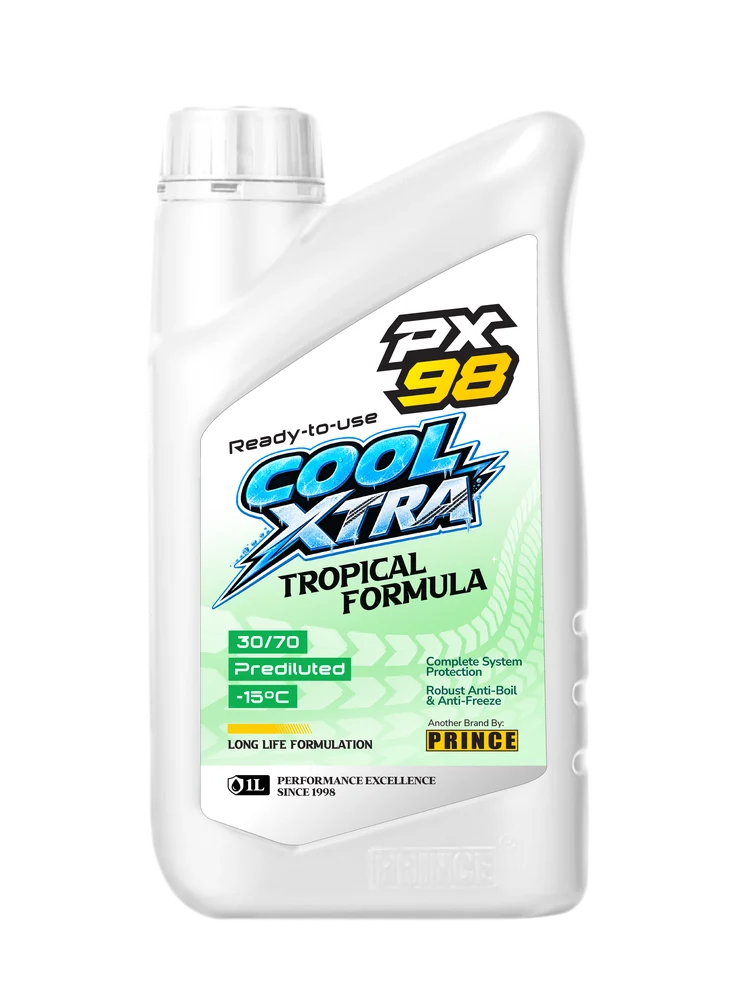 PX98 COOL XTRA 30/70 TROPICAL FORMULA GREEN COOLANT -15°C pack