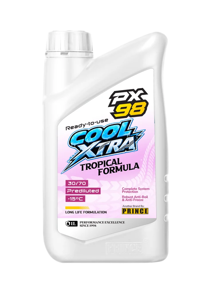 PX98 COOL XTRA 30/70 TROPICAL FORMULA RED COOLANT -15°C pack